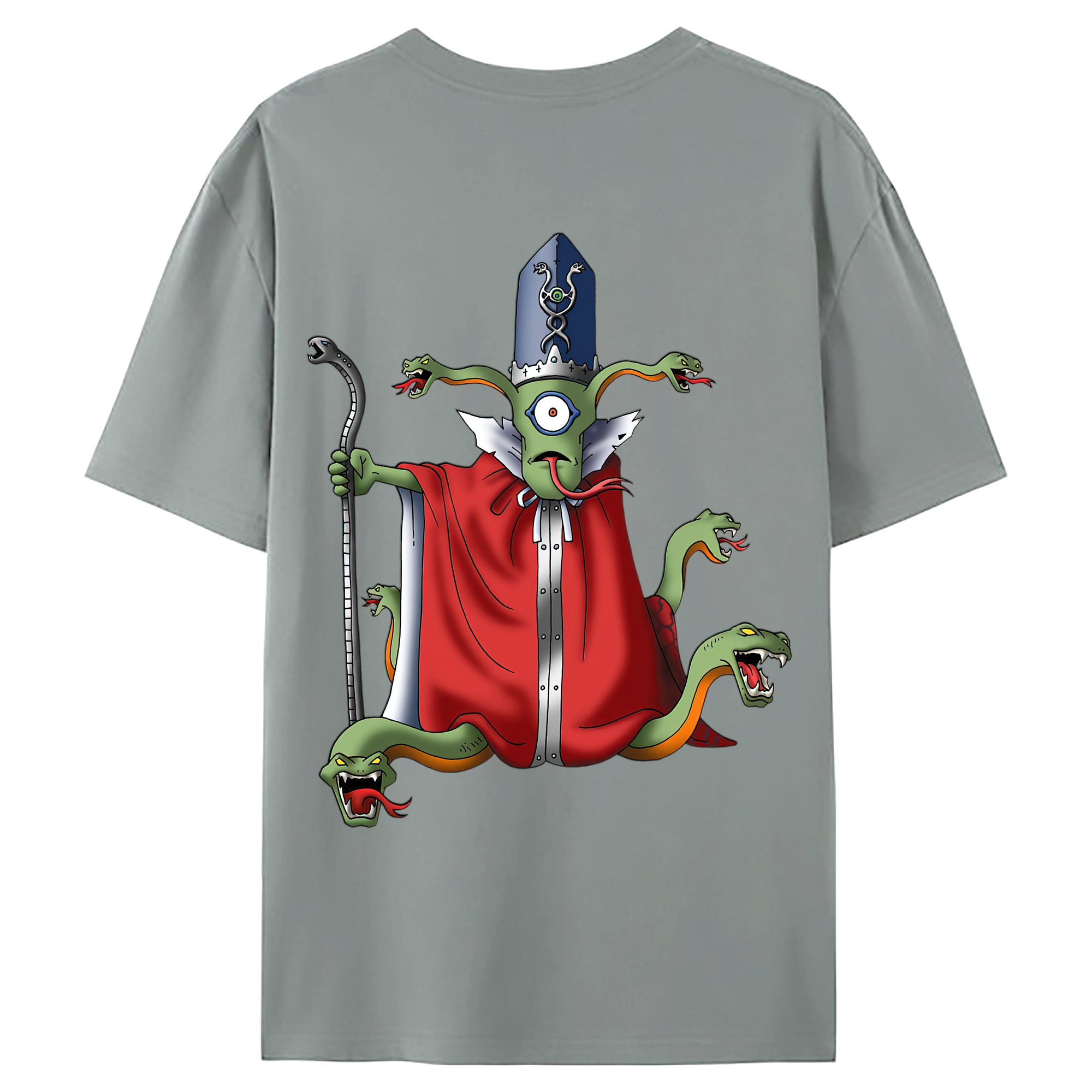 （画像用） ドラゴンクエスト Doragon Kuesuto Dragon Quest 綿100％ メンズ半袖Tシャツ（バックプリント） 通気性